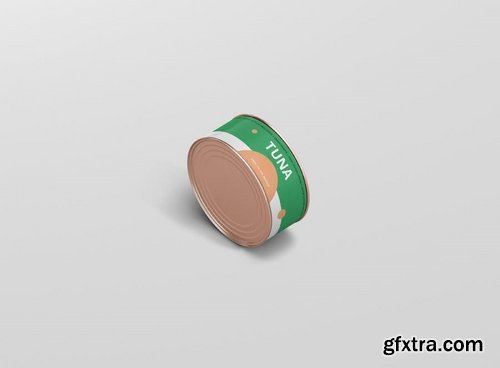 Food Tin Can Mockup Small Size