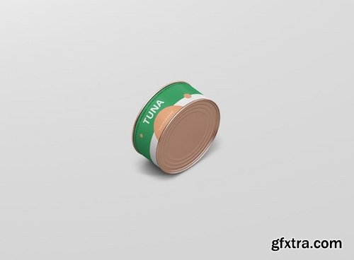 Food Tin Can Mockup Small Size