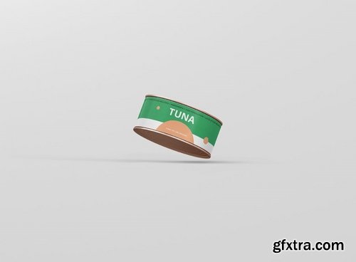 Food Tin Can Mockup Small Size