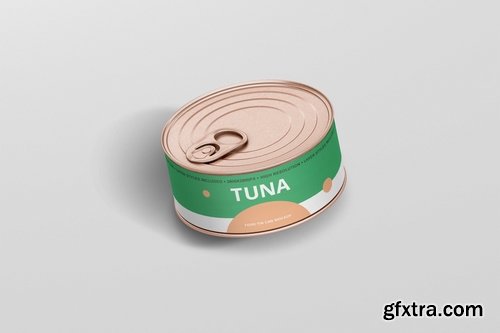 Food Tin Can Mockup Small Size