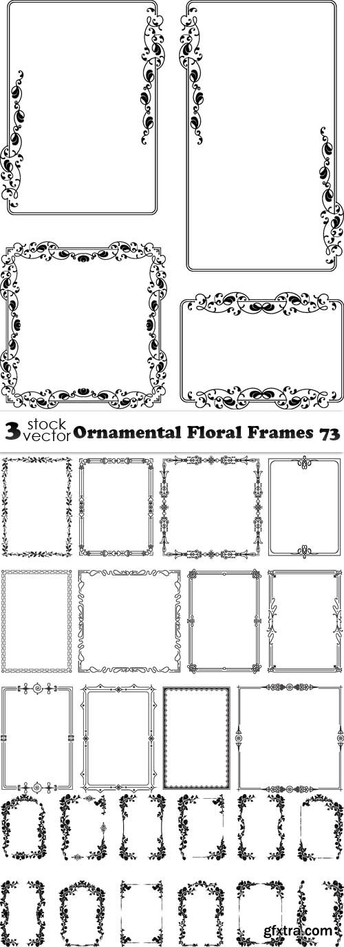 Vectors - Ornamental Floral Frames 73