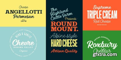 Steak And Cheese Font Family - 8 Fonts