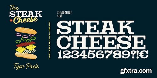 Steak And Cheese Font Family - 8 Fonts