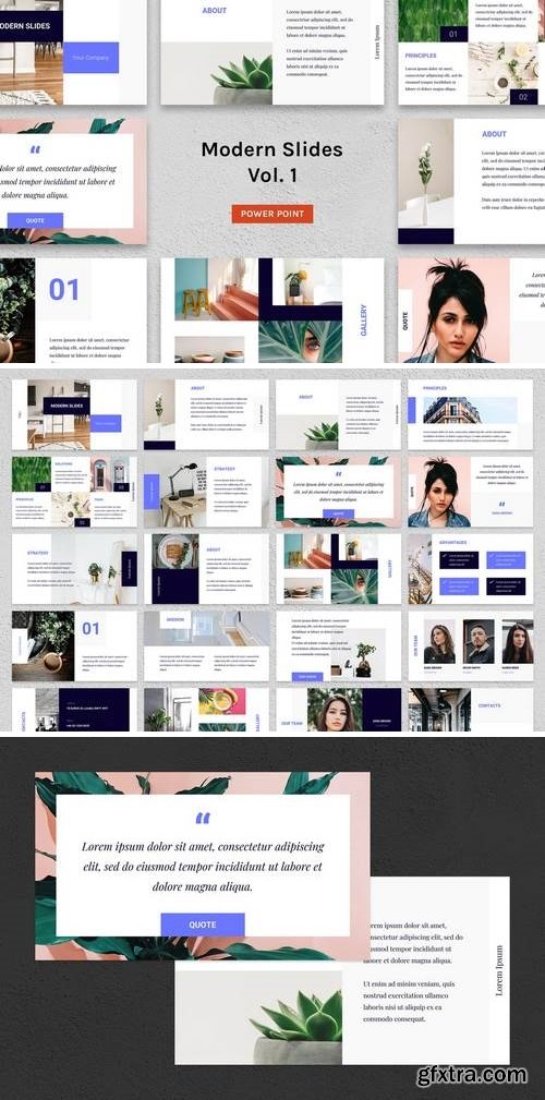 Modern Slides (Vol.1) - PowerPoint, Keynote and Google Slides Template