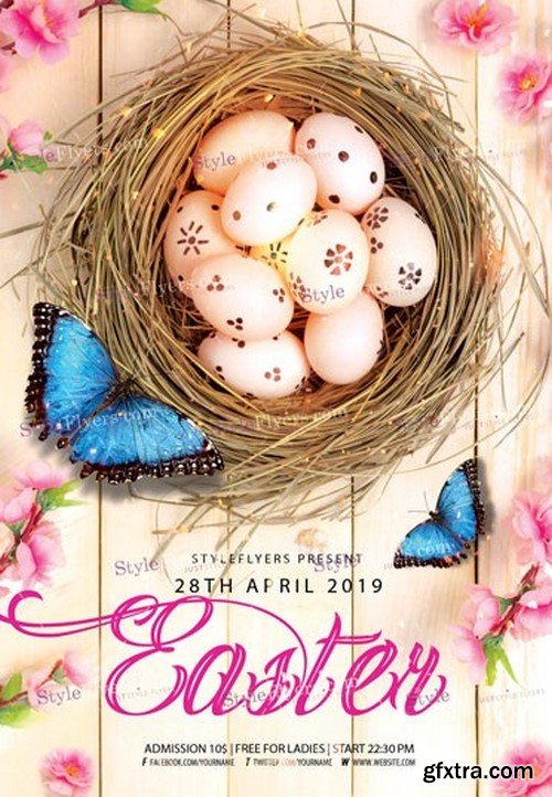 Easter PSD Flyer Template