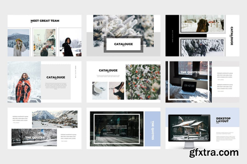 Aleta Winter Fashion Style Lookbook Powerpoint