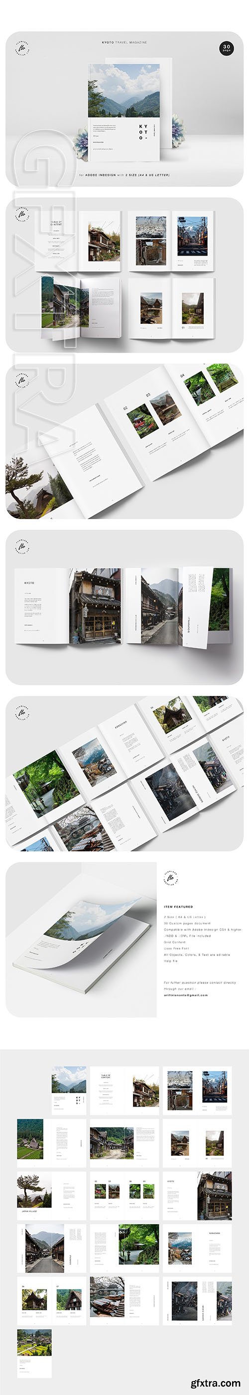 CreativeMarket - KYOTO Travel Magazine 3538785