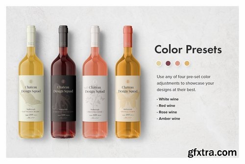 Essential Wine Bottle Mockup Set