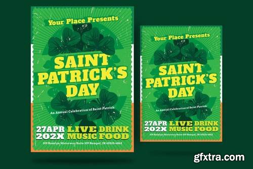 St Patrick Day Shamrock Flyer