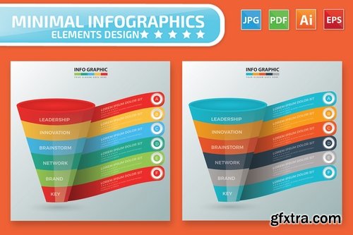 Human Resource Funnel Pencil and Education Infographic Design Pack