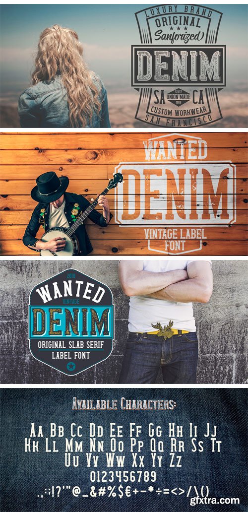 Wanted Denim Font Family