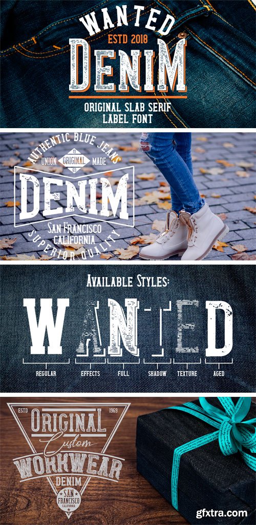 Wanted Denim Font Family