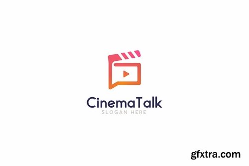 Cinema Talk Show Logo Template