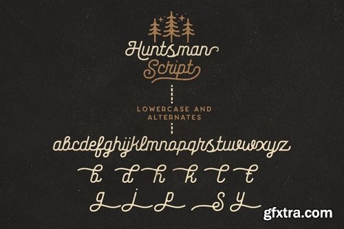 CM - The Huntsman Script & Sans Typeface 3494546