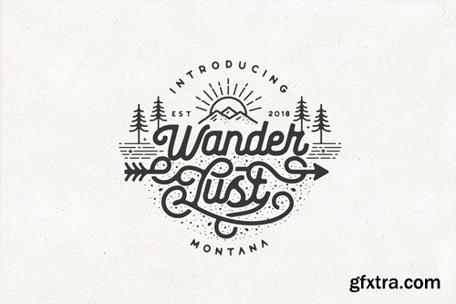 CM - The Huntsman Script & Sans Typeface 3494546