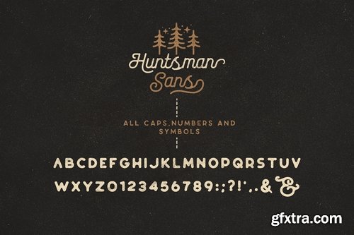 CM - The Huntsman Script & Sans Typeface 3494546