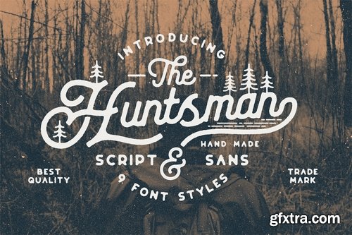 CM - The Huntsman Script & Sans Typeface 3494546