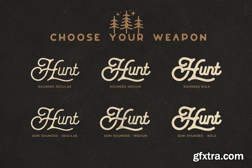 CM - The Huntsman Script & Sans Typeface 3494546