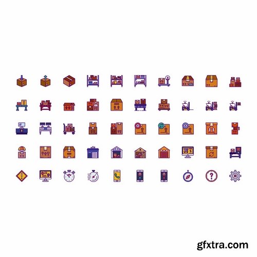 Prettycons - 200 Delivery Icons Vol.1