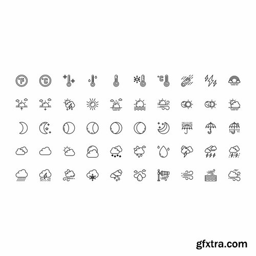 Prettycons - 200 Weather Icons Vol.1