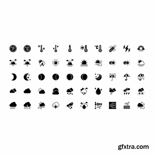 Prettycons - 200 Weather Icons Vol.1