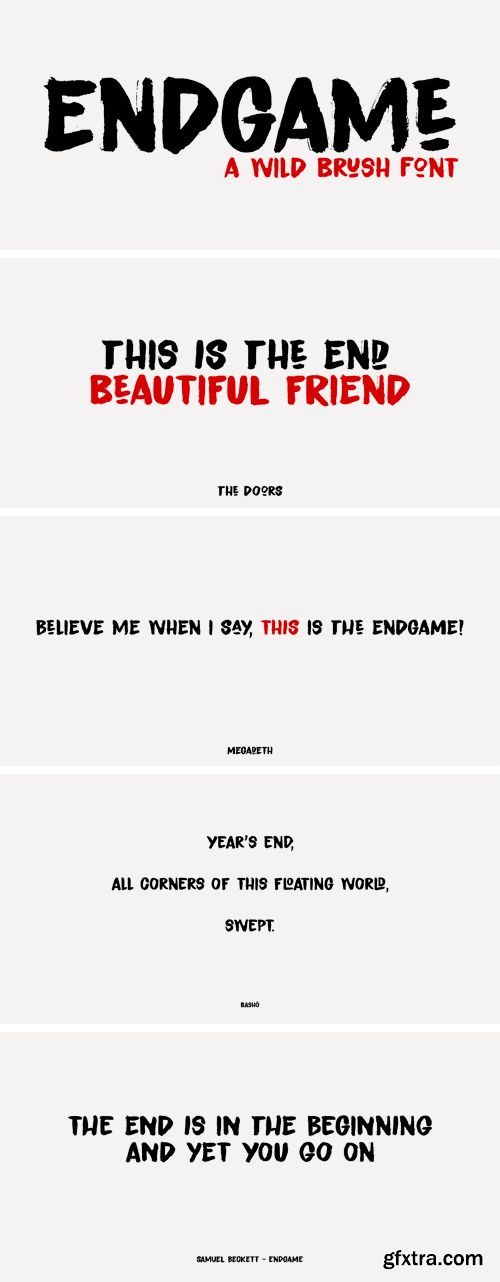 Endgame Font Family