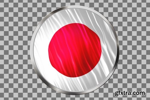 Japan Flags, Icons & Map Kit