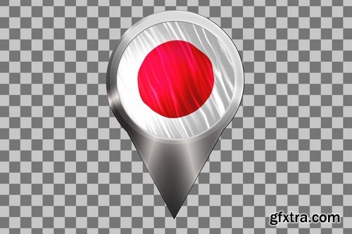 Japan Flags, Icons & Map Kit