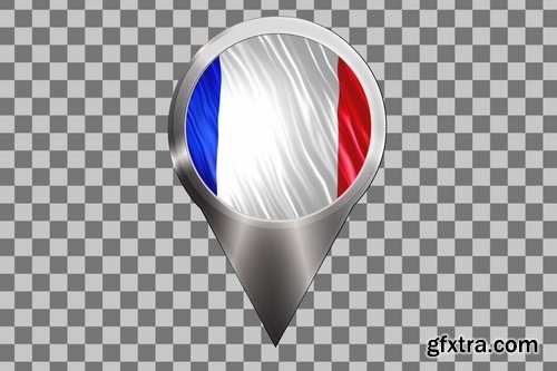 France Flags, Icons & Map Kit