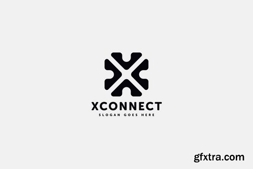 X Connect Letter Logo Template