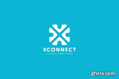 X Connect Letter Logo Template