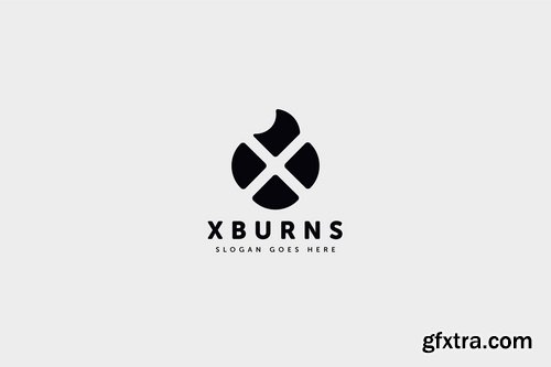 X Burns Logo Letter Template