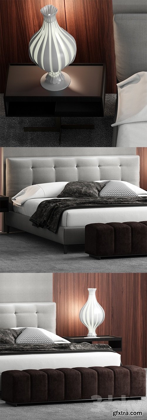 Bed minotti andersen bed QUILT