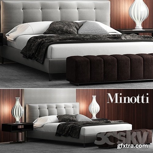 Bed minotti andersen bed QUILT