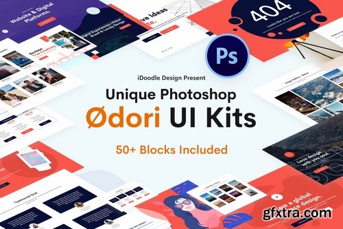 Odori - Creative UI Kits PSD Template