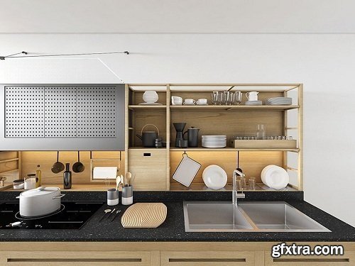 Valcucine Kitchen 3d Interior Scene