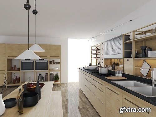 Valcucine Kitchen 3d Interior Scene