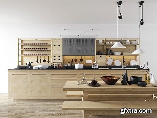 Valcucine Kitchen 3d Interior Scene