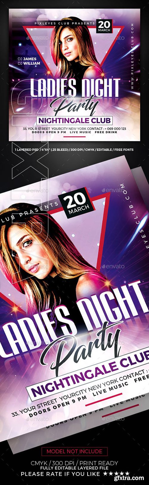 GraphicRiver - Ladies Night Club Flyer 23371357