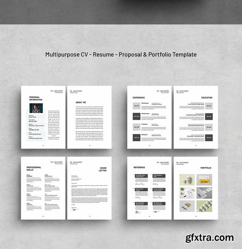 Multipurpose Resume, CV, Proposal & Portfolio