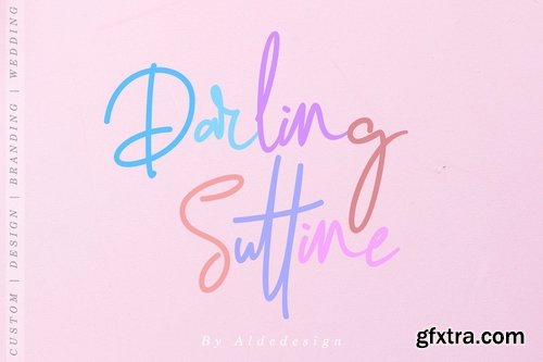 CM - Darling Suttine  Signature Font 3566025