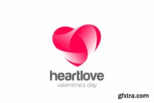 Logo Heart Love symbol design