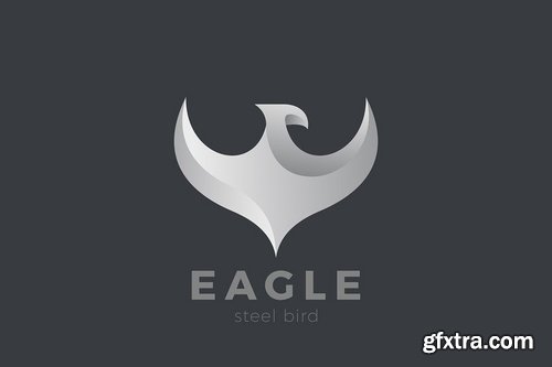 Eagle Falcon Flying Bird Metal design