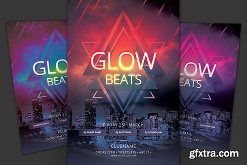 Glow Beats Flyer