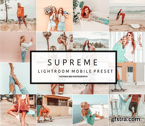 CreativeMarket - 5 Mobile Lightroom presets SUPREME 3527264