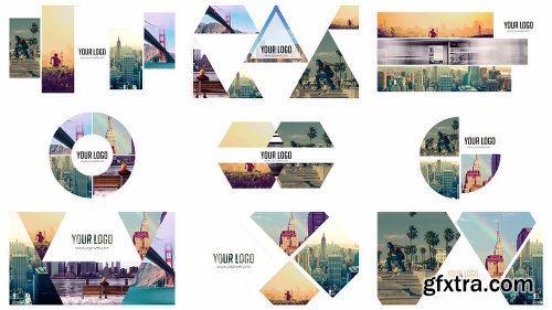 Videohive 100 Clean Photo Openers - Logo Reveal Pack 11765632