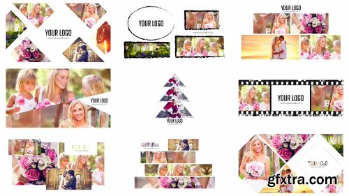 Videohive 100 Clean Photo Openers - Logo Reveal Pack 11765632