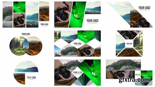 Videohive 100 Clean Photo Openers - Logo Reveal Pack 11765632