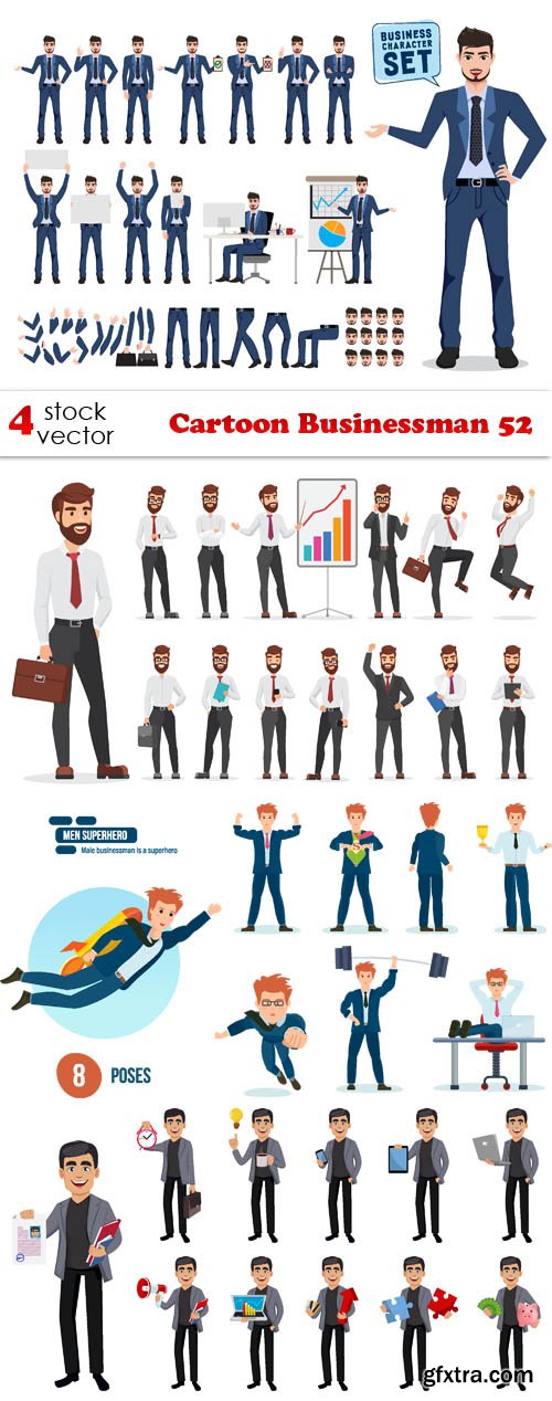 Vectors - Cartoon Businessman 52