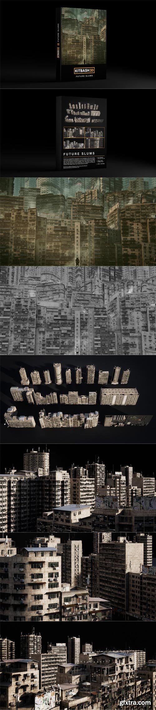 Kitbash3D - FUTURE SLUMS $200